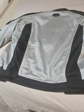 Men's Black and Silver Performance Jacket